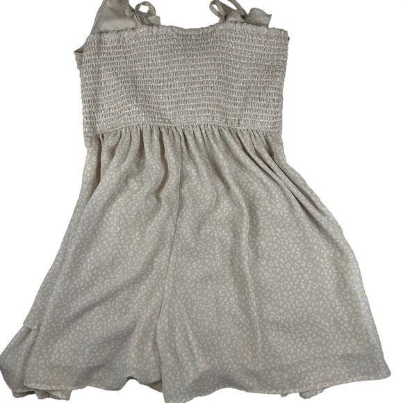 Jopaa Leopard Print Ruffle Babydoll Mini Dress Women's Size M - Picture 3 of 7